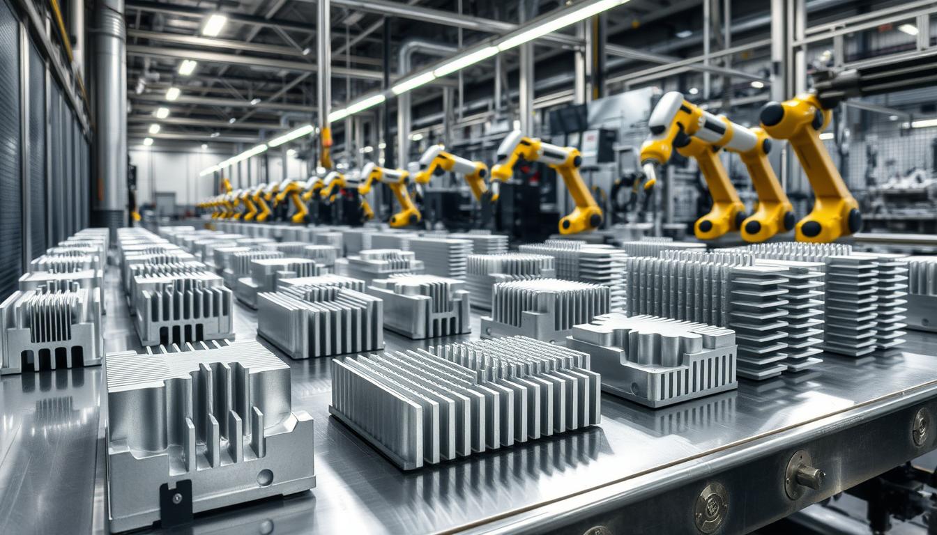 how are aluminum heat sinks made